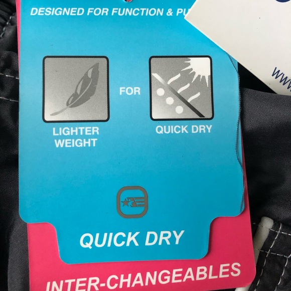 NWT Free Country Women’s Plus Size Gray Swim Board Shorts, Swimsuit bottom 2X - Picture 12 of 16